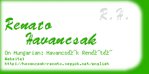 renato havancsak business card